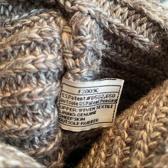 UGG Classic Cardy Knit Boots 5 Gray - Picture 7 of 9